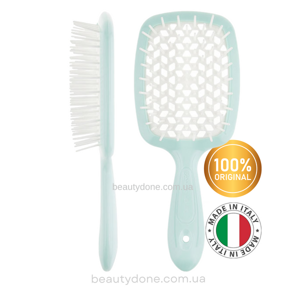 Расческа для волос Тифани с белым Janeke Superbrush The Original Tiffany & White (стандартный размер 20см) 5779 фото