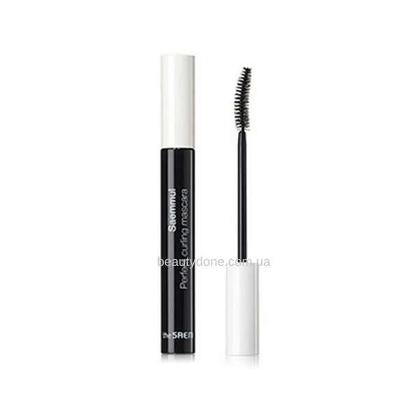 Чорна термотуш для вій, що підкручує зі стійким покриттям THE SAEM Saemmul Perfect Curling Mascara 8g 3266 фото