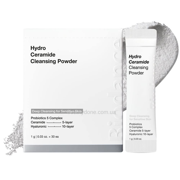 Ензимна пудра для обличчя з керамідами BIODANCE Hydro Ceramide Cleansing Powder 1g 3737 фото