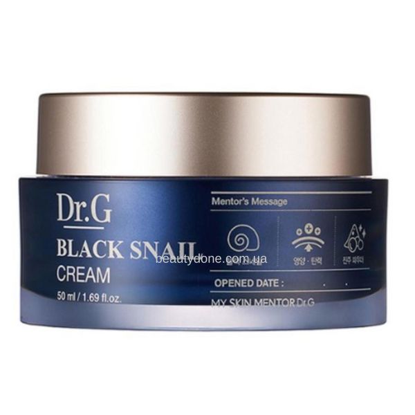 Крем з муцином чорного равлика Dr.G Black Snail Cream 50 мл 6378 фото