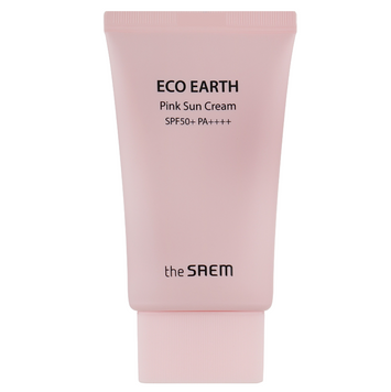 Сонцезахисний крем з каламіном THE SAEM Eco Earth Power Pink Sun Cream SPF50+ PA++++ 50 ml 1211 фото