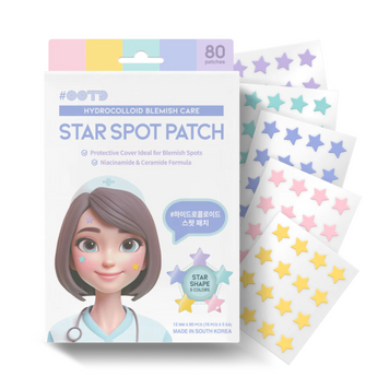 Точкові патчі-зірочки анти-акне OOTD Star Spot Patch 80 шт 8690 фото